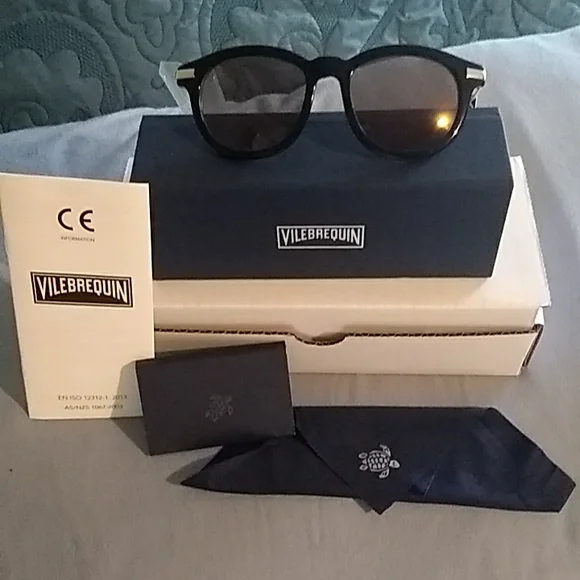 Vilebrequin LOEB Unisex sunglasses New in box Vilebrequin LOEB Unisex sunglasses Brown Black Tortoise  main image 3